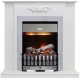 Каминокомплект Lumsden - Белый дуб с очагом Danville Chrome FB2 Dimplex