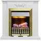 Каминокомплект Lumsden - Белый дуб с очагом Danville Antique Brass FB2 Dimplex