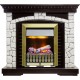 Каминокомплект Glasgow - Венге / Белый с очагом Danville Antique Brass FB2 Dimplex
