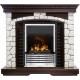 Каминокомплект Glasgow - Темный дуб / Белый с очагом Flagstaff Dimplex