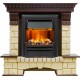 Каминокомплект Pierre Luxe - Темный дуб / Шампань (Высота 1050мм) с очагом Brookline Black Dimplex