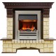 Каминокомплект Pierre Luxe - Темный дуб / Шампань (Высота 1050мм) с очагом Chesford Dimplex
