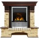Каминокомплект Pierre Luxe - Темный дуб / Сланец (Высота 1005мм) с очагом Flagstaff Dimplex