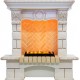 Каминокомплект Pierre Luxe - Слоновая кость / Шампань (Высота 975мм) с очагом Cassette 400 LNH-INT PS (без дров) Dimplex