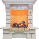 Каминокомплект Pierre Luxe - Слоновая кость / Шампань (Высота 975мм) с очагом Cassette 400 NH Dimplex