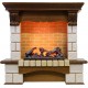 Каминокомплект Pierre Luxe - Дуб / Шампань (Высота 1035мм) с очагом Cassette 600 NH Dimplex