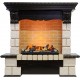 Каминокомплект Pierre Luxe - Венге / Шампань (Высота 1035мм) с очагом Cassette 600 LNH-INT (с дровами) Dimplex