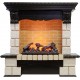 Каминокомплект Pierre Luxe - Венге / Шампань (Высота 1035мм) с очагом Cassette 600 NH Dimplex