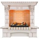 Каминокомплект Pierre Luxe - Слоновая кость / Шампань (Высота 1035мм) с очагом Cassette 600 LNH-INT (с дровами) Dimplex