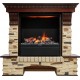 Каминокомплект Pierre Luxe - Темный дуб / Сланец (Высота 1040мм) с очагом Albany Dimplex