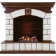 Каминокомплект Tower - Темный дуб / Белый с очагом Cassette 600 NH Dimplex