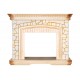 Каминокомплект Glasgow - Слоновая кость с патиной с очагом Dioramic 28 LED FX Royal Flame