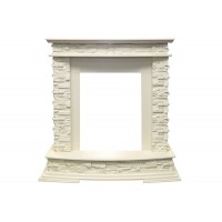 Каминокомплект Luzern - Слоновая кость с очагом Fobos FX Black Royal Flame Каминокомплект Luzern - Слоновая кость с очагом Fobos FX Black Royal Flame