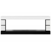 Каминокомплект Modern - Белый с черным с очагом Vision 60 LED Royal Flame Каминокомплект Modern - Белый с черным с очагом Vision 60 LED Royal Flame