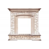 Каминокомплект Preston - Белый/Слоновая кость с патиной с очагом Fobos FX Black Royal Flame Каминокомплект Preston - Белый/Слоновая кость с патиной с очагом Fobos FX Black Royal Flame