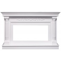 Каминокомплект Sicilia - Белый (Ширина 1530мм) с очагом Vision 42 LED Royal Flame Каминокомплект Sicilia - Белый (Ширина 1530мм) с очагом Vision 42 LED Royal Flame