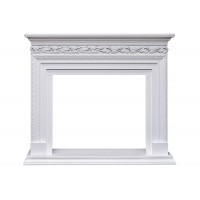 Каминокомплект Valletta - Белый (Ширина 1040 мм) с очагом Fobos FX Black Royal Flame Каминокомплект Valletta - Белый (Ширина 1040 мм) с очагом Fobos FX Black Royal Flame