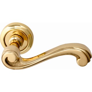 Дверная ручка на розетке Melodia 225V Cagliari Полированная латунь Дверная ручка на розетке Melodia 225V Cagliari Полированная латунь