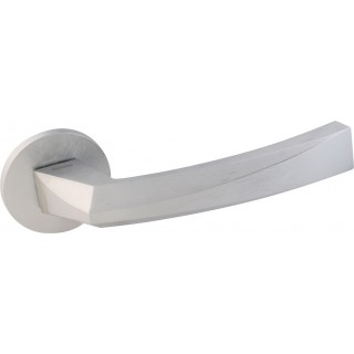 Дверная ручка на розетке Forme 268R Crystal Матовый хром (FIXA)