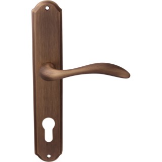 Дверная ручка на планке 132/131 Cyl Laguna Матовая бронза Дверная ручка на планке 132/131 Cyl Laguna Матовая бронза