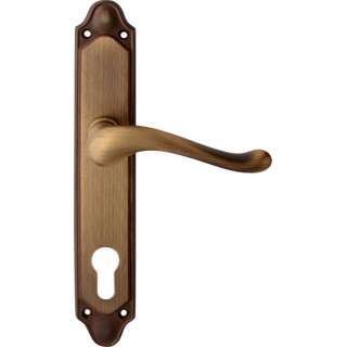 Дверная ручка на планке Melodia 129/158 Cyl Palma Матовая бронза Дверная ручка на планке Melodia 129/158 Cyl Palma Матовая бронза