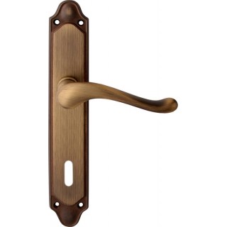 Дверная ручка на планке Melodia 129/158 Cab Palma Матовая бронза Дверная ручка на планке Melodia 129/158 Cab Palma Матовая бронза