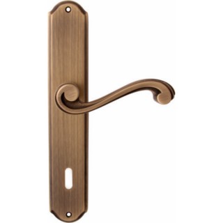 Дверная ручка на планке Melodia 131/131 Cab Ricco Матовая бронза