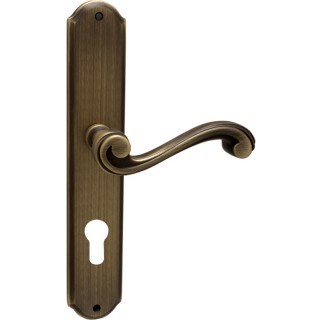 Дверная ручка на планке 225/131 Cyl Cagliari Матовая бронза Дверная ручка на планке 225/131 Cyl Cagliari Матовая бронза