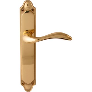 Дверная ручка на планке Melodia 132/158 Pass Laguna Полированная латунь Дверная ручка на планке Melodia 132/158 Pass Laguna Полированная латунь