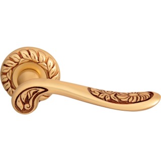 Дверная ручка на розетке 285 60 мм Daisi Французское золото Дверная ручка на розетке 285 60 мм Daisi Французское золото