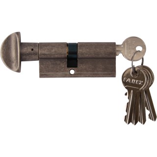 Цилиндр 70 WC 30/40 5 ключей Античное серебро Цилиндр 70 WC 30/40 5 ключей Античное серебро