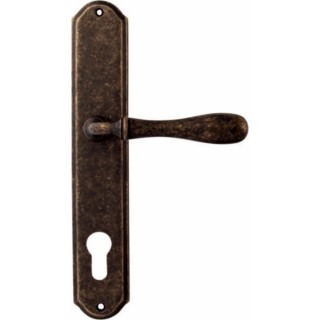 Дверная ручка на планке 294/131 Cyl Beta Античная бронза Дверная ручка на планке 294/131 Cyl Beta Античная бронза