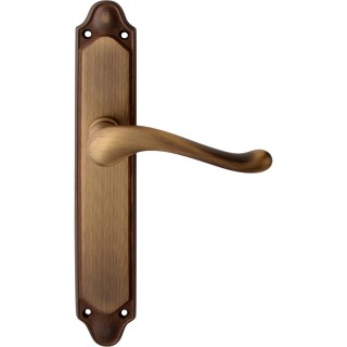 Дверная ручка на планке Melodia 129/158 Pass Palma Матовая бронза Дверная ручка на планке Melodia 129/158 Pass Palma Матовая бронза