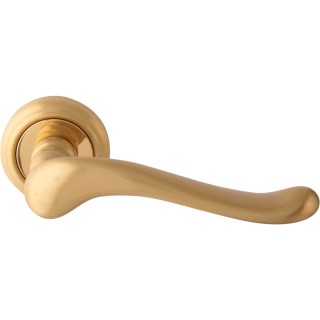 Дверная ручка на розетке 129 V Palma Матовая латунь/латунь Дверная ручка на розетке 129 V Palma Матовая латунь/латунь
