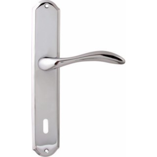 Дверная ручка на планке Melodia 132/131 Cab Laguna Полированный хром Дверная ручка на планке Melodia 132/131 Cab Laguna Полированный хром