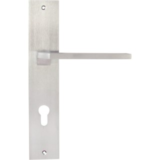 Дверная ручка на планке 297/Asti Cyl Alice Матовый хром Дверная ручка на планке 297/Asti Cyl Alice Матовый хром