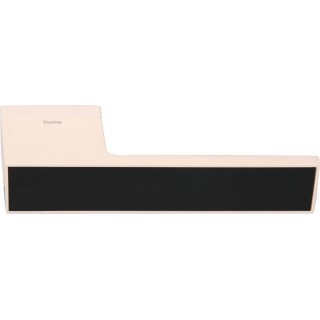 Дверная ручка на розетке Forme Icon 302 Белый матовый с вставкой черная Дверная ручка на розетке Forme Icon 302 Белый матовый с вставкой черная