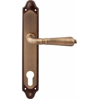 Дверная ручка на планке 130/158 Cyl Antik Матовая бронза Дверная ручка на планке 130/158 Cyl Antik Матовая бронза