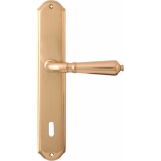Дверная ручка на планке Melodia 130/131 Cab Antik Полированная латунь Дверная ручка на планке Melodia 130/131 Cab Antik Полированная латунь