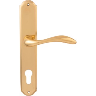 Дверная ручка на планке 132/131 Cyl Laguna Полированная латунь Дверная ручка на планке 132/131 Cyl Laguna Полированная латунь