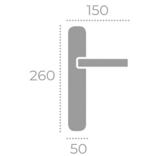 Дверная ручка на планке Forme 216/P06 Cyl Venus Полированный хром