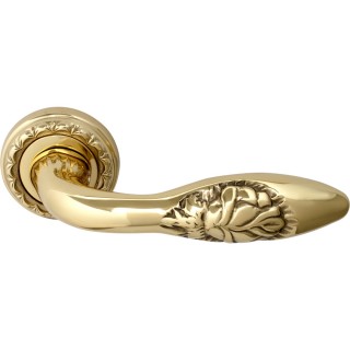 Дверная ручка на розетке 243 D Rosa Полированная латунь Дверная ручка на розетке 243 D Rosa Полированная латунь