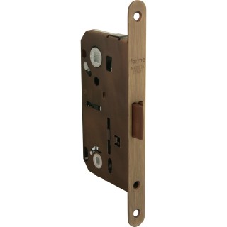 Замок врезной Meccanico сантехнический c ответной планкой, бронза матовая Замок врезной Meccanico сантехнический c ответной планкой, бронза матовая