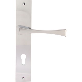 Дверная ручка на планке 213/Asti Cyl Artemide Полированный хром