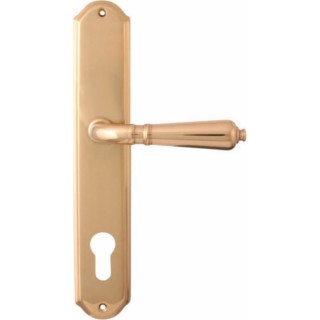 Дверная ручка на планке 130/131 Cyl Antik Полированная латунь Дверная ручка на планке 130/131 Cyl Antik Полированная латунь