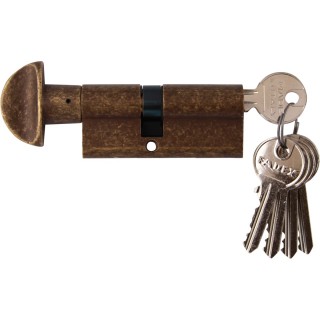 Цилиндр 70 WC 30/40 5 ключей Античная бронза Цилиндр 70 WC 30/40 5 ключей Античная бронза