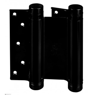 101NO150B Дверная петля пружинная амортизирующая + тормоз ALDEGHI 148x42x50 мм матовый черный