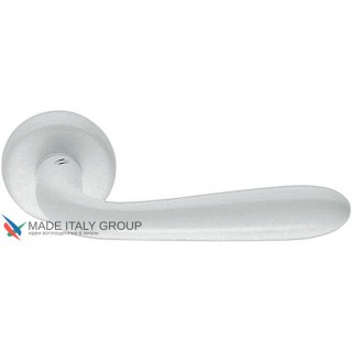 Дверная ручка на круглом основании COLOMBO Robot CD41RSB-BI белый