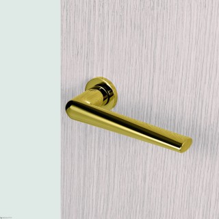 Дверная ручка на круглом основании COLOMBO Robotre CD91RSB/0-OL полированная латунь