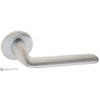 Дверная ручка на круглом основании Fratelli Cattini FEO 7FS-CS матовый хром